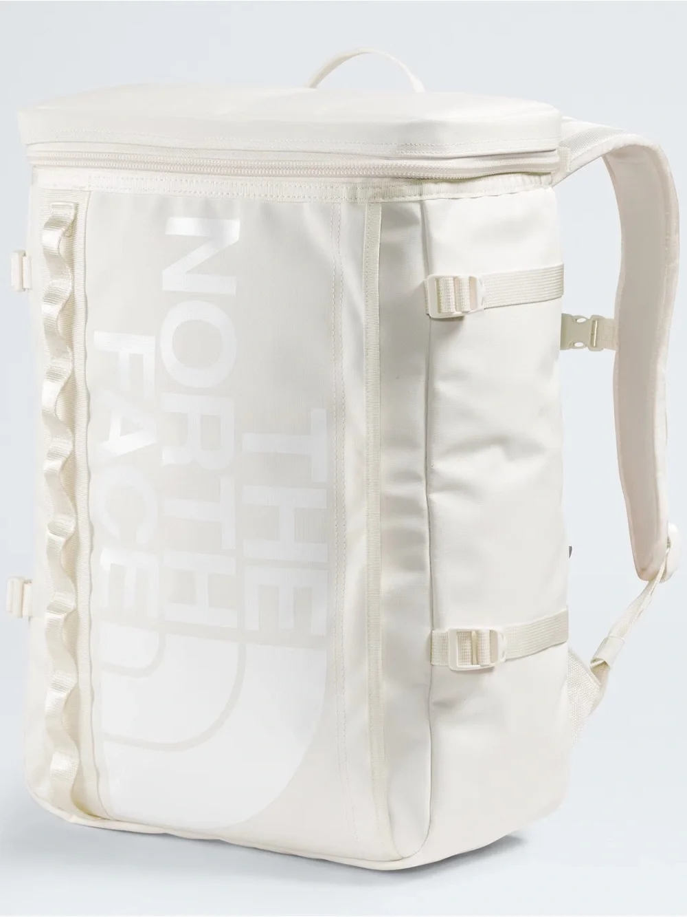 The North Face White Roll-Top Style Backpack